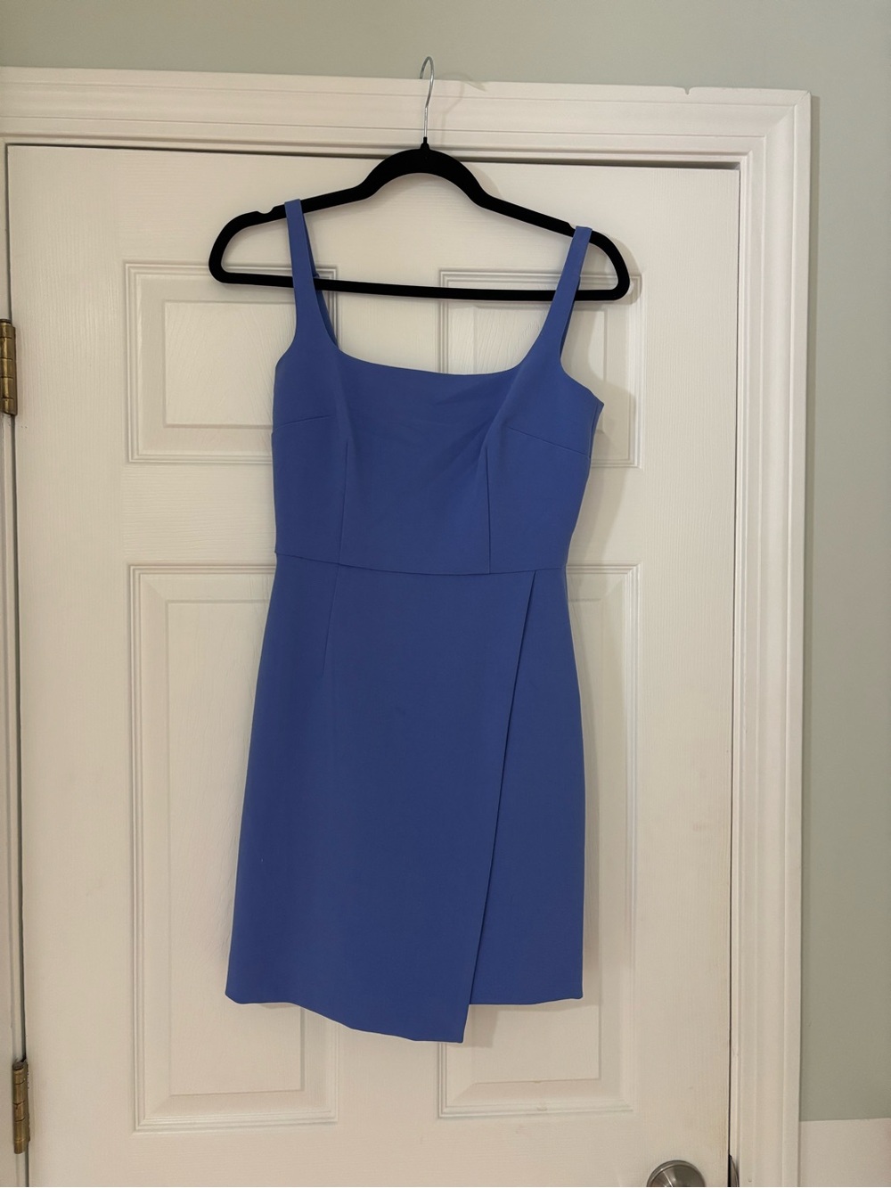 French Connection Periwinkle Square Neck Mini Dress NWOT